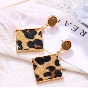 NEW LEOPARD PRINT EARRINGS